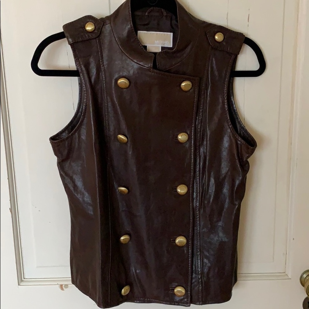 Michael Kors Leather Vest
